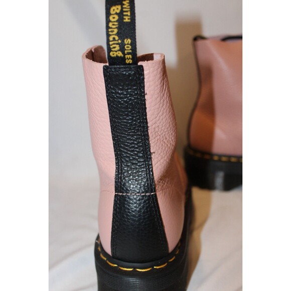 NIB Dr. Martens SINCLAIR MILLED LEATHER PLATFORM BOOTS $240 PINK - Picture 5 of 6